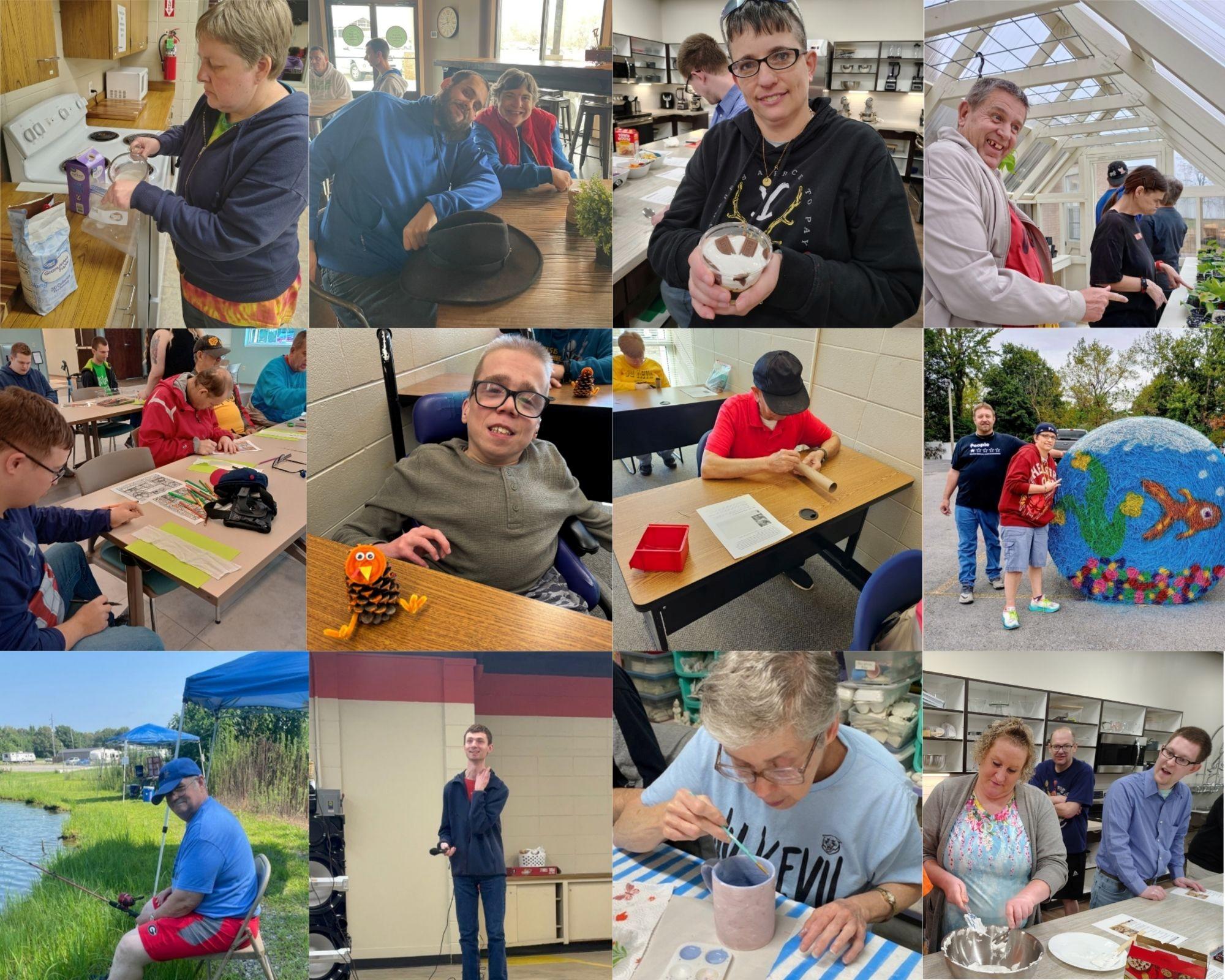 Center Activities collage