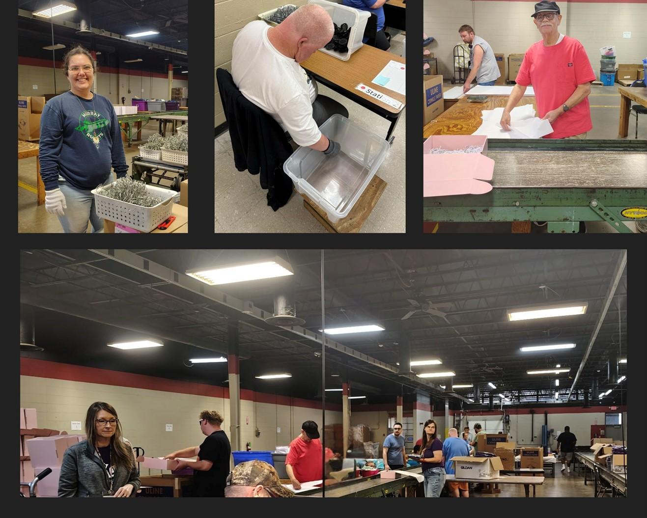 Work collage at Center